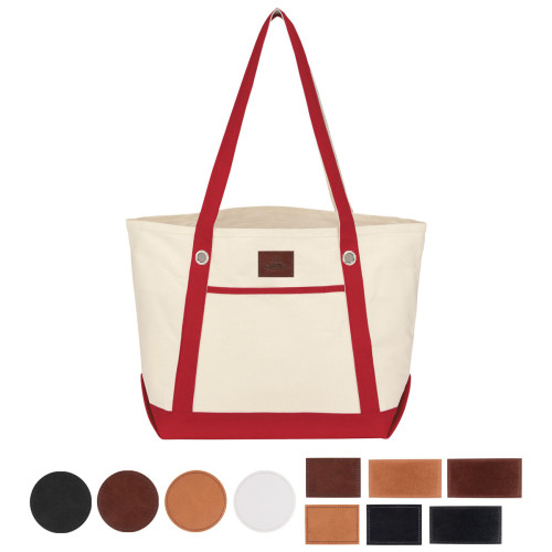 Medium Cotton Canvas Sailing Tote Bag
