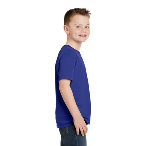 Hanes - Youth EcoSmart 50/50 Cotton/Poly T-Shirt.