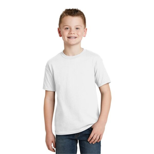 Hanes - Youth EcoSmart 50/50 Cotton/Poly T-Shirt.