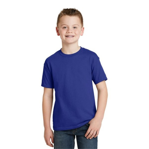 Hanes - Youth EcoSmart 50/50 Cotton/Poly T-Shirt.