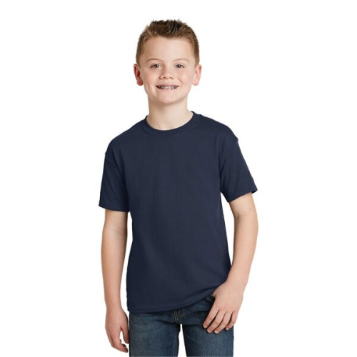 Hanes - Youth EcoSmart 50/50 Cotton/Poly T-Shirt.