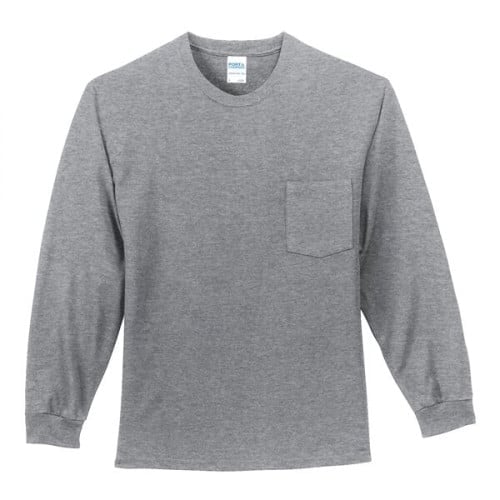 Port & Company - Long Sleeve Essential Pocket Tee.