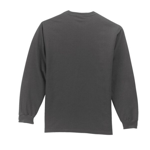 Port & Co Long Sleeve Essential Pocket Tee.