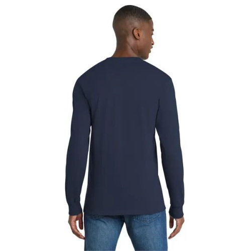 Port & Co Long Sleeve Essential Pocket Tee.