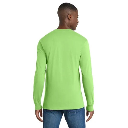 Port & Co Long Sleeve Essential Pocket Tee.