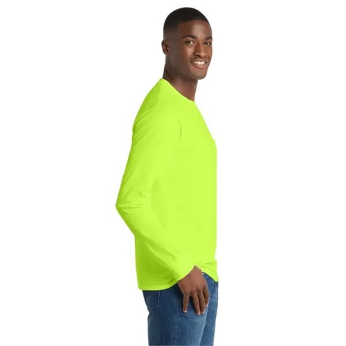 Port & Co Long Sleeve Essential Pocket Tee.