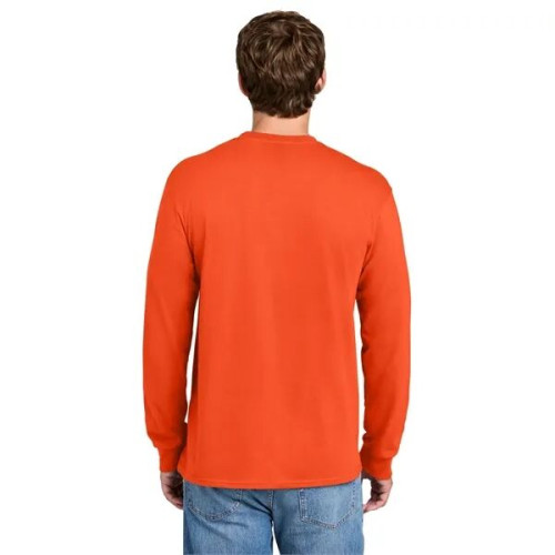 Port & Co Long Sleeve Essential Pocket Tee.