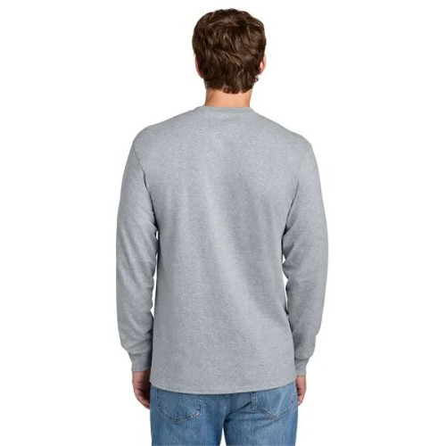 Port & Co Long Sleeve Essential Pocket Tee.