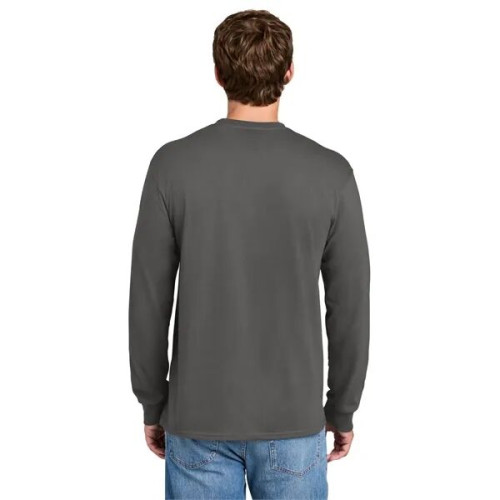 Port & Co Long Sleeve Essential Pocket Tee.