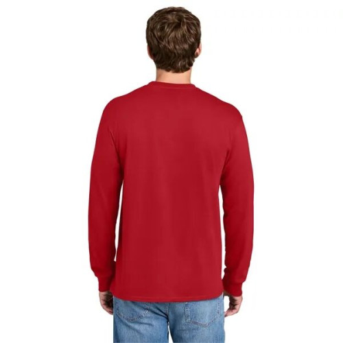 Port & Co Long Sleeve Essential Pocket Tee.