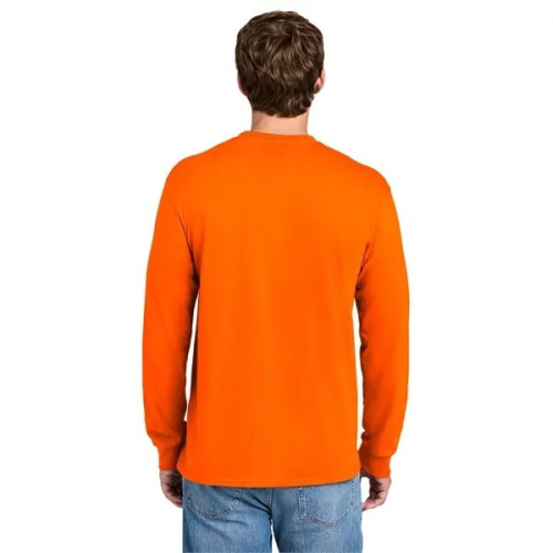 Port & Co Long Sleeve Essential Pocket Tee.