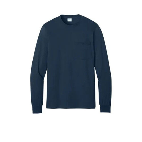 Port & Co Long Sleeve Essential Pocket Tee.