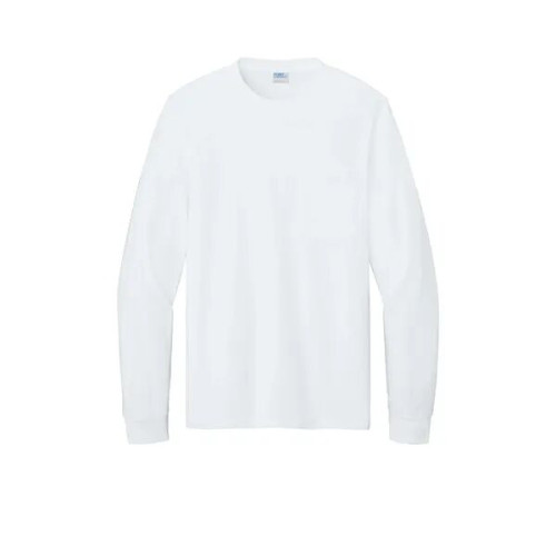 Port & Co Long Sleeve Essential Pocket Tee.