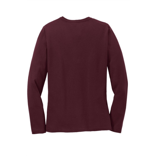 Port & Co Women's Long Sleeve Core Cotton Tee.