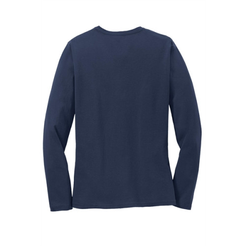 Port & Co Women's Long Sleeve Core Cotton Tee.