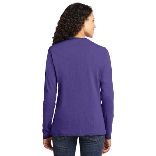 Port & Co Women's Long Sleeve Core Cotton Tee.