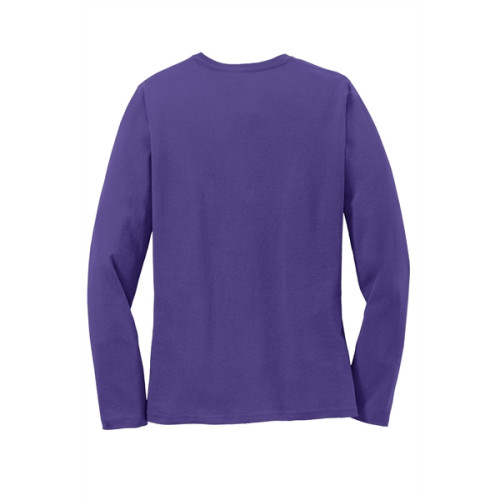 Port & Co Women's Long Sleeve Core Cotton Tee.