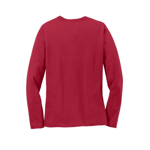 Port & Co Women's Long Sleeve Core Cotton Tee.
