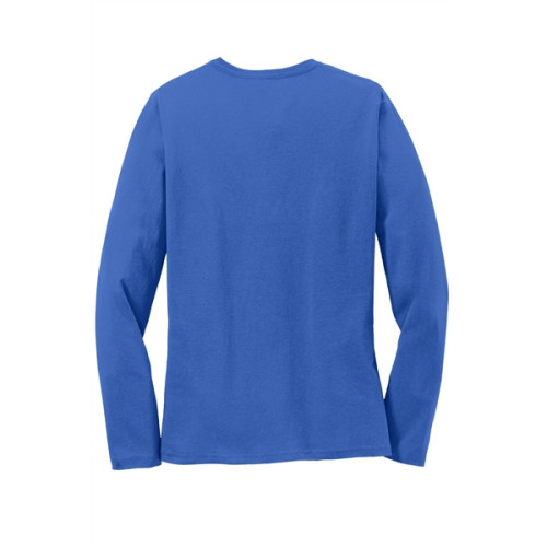 Port & Co Women's Long Sleeve Core Cotton Tee.