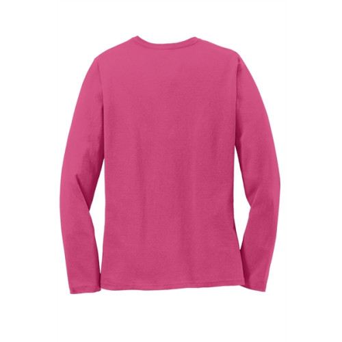 Port & Co Women's Long Sleeve Core Cotton Tee.