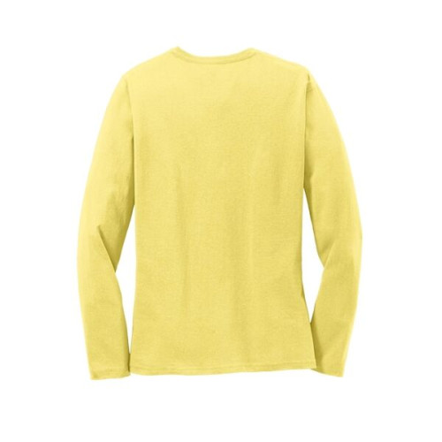 Port & Co Women's Long Sleeve Core Cotton Tee.