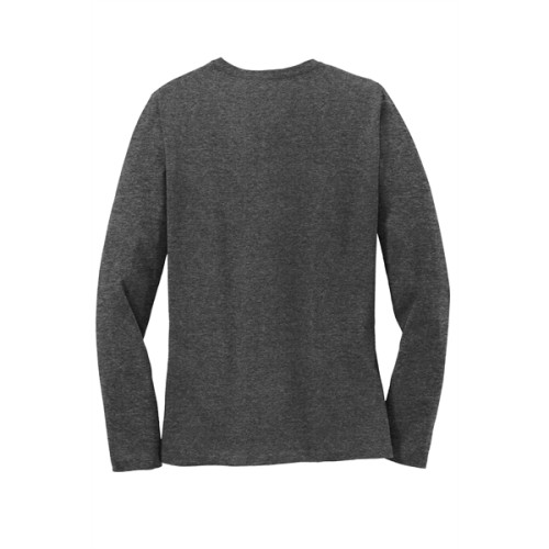 Port & Co Women's Long Sleeve Core Cotton Tee.