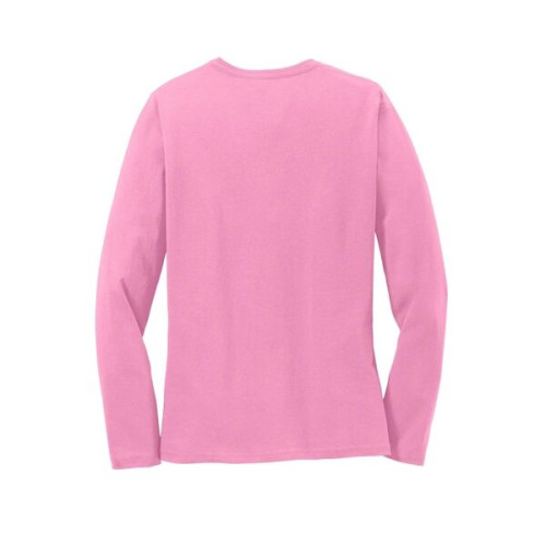 Port & Co Women's Long Sleeve Core Cotton Tee.