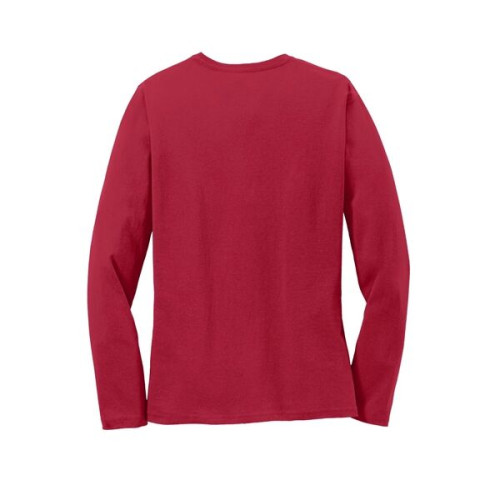 Port & Co Women's Long Sleeve Core Cotton Tee.