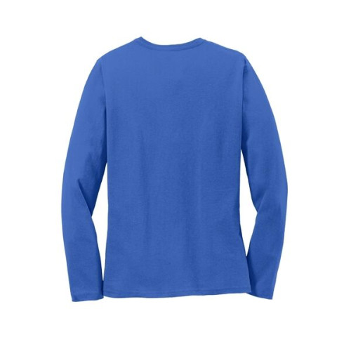 Port & Co Women's Long Sleeve Core Cotton Tee.