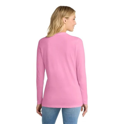Port & Co Women's Long Sleeve Core Cotton Tee.