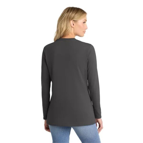 Port & Co Women's Long Sleeve Core Cotton Tee.