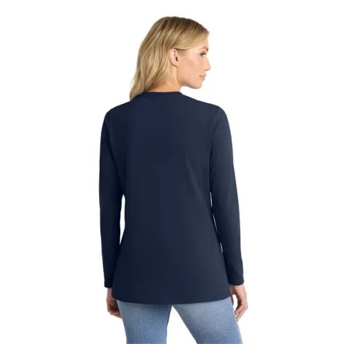 Port & Co Women's Long Sleeve Core Cotton Tee.