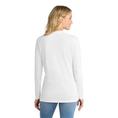 Port & Co Women's Long Sleeve Core Cotton Tee.