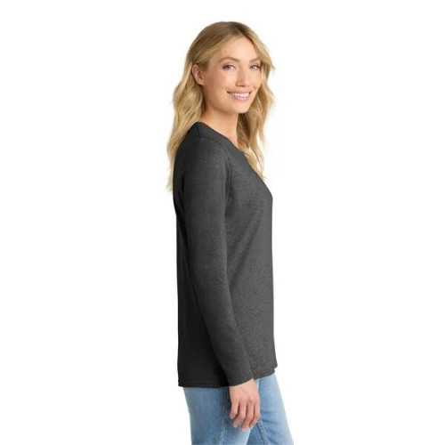 Port & Co Women's Long Sleeve Core Cotton Tee.