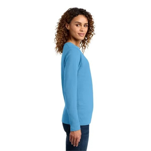 Port & Co Women's Long Sleeve Core Cotton Tee.