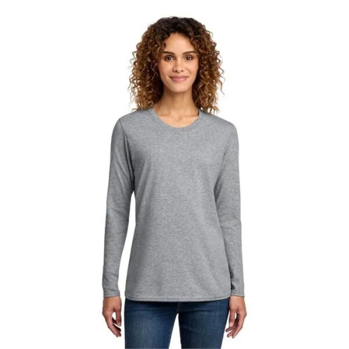 Port & Co Women's Long Sleeve Core Cotton Tee.