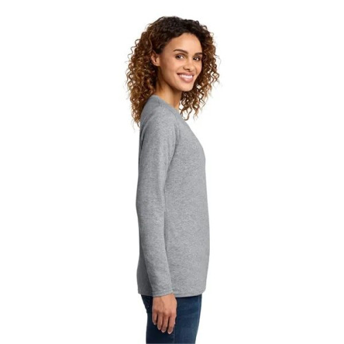 Port & Co Women's Long Sleeve Core Cotton Tee.