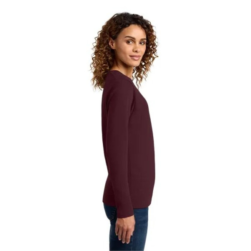 Port & Co Women's Long Sleeve Core Cotton Tee.
