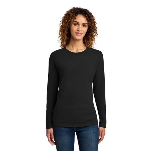 Port & Co Women's Long Sleeve Core Cotton Tee.