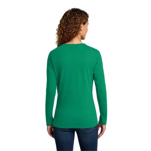 Port & Co Women's Long Sleeve Core Cotton Tee.