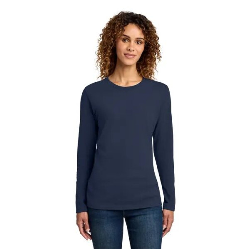 Port & Co Women's Long Sleeve Core Cotton Tee.