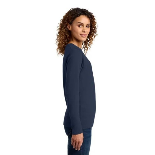 Port & Co Women's Long Sleeve Core Cotton Tee.