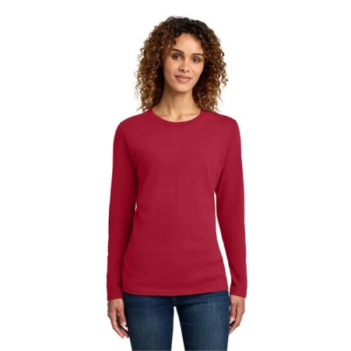 Port & Co Women's Long Sleeve Core Cotton Tee.