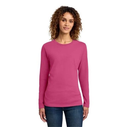 Port & Co Women's Long Sleeve Core Cotton Tee.