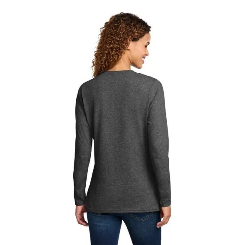 Port & Co Women's Long Sleeve Core Cotton Tee.