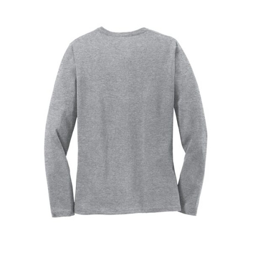 Port & Co Women's Long Sleeve Core Cotton Tee.