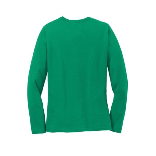 Port & Co Women's Long Sleeve Core Cotton Tee.