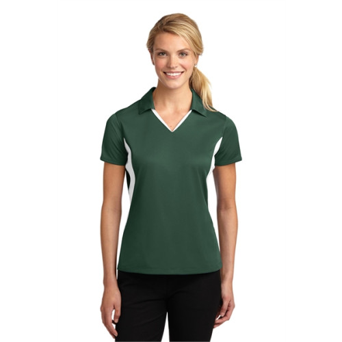 Sport-Tek Women's Side Blocked Micropique Sport-Wick Polo.
