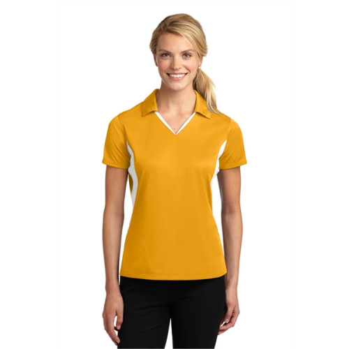 Sport-Tek Women's Side Blocked Micropique Sport-Wick Polo.