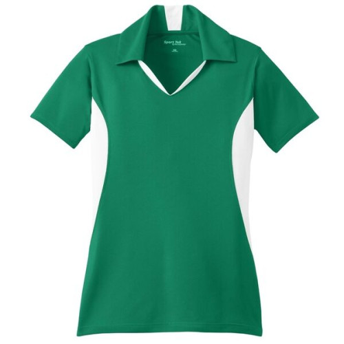 Sport-Tek Women's Side Blocked Micropique Sport-Wick Polo.